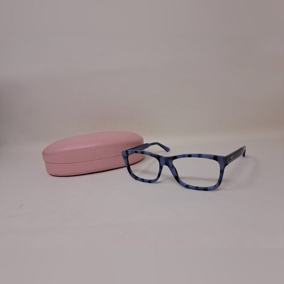 Gucci Eye Glasses Frames Blue Black Italy Square GG 3765 YV5 53mm 53-15-140 - Picture 3 of 16